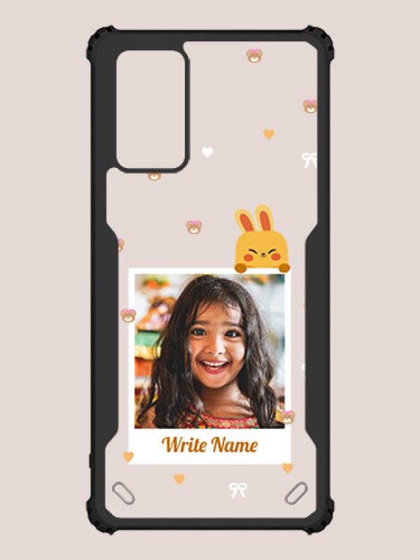 Custom Galaxy Note 20 Custom Hybrid Mobile Phone Case With Cute Yellow Mouse Themed Polaroid Picture Style Design