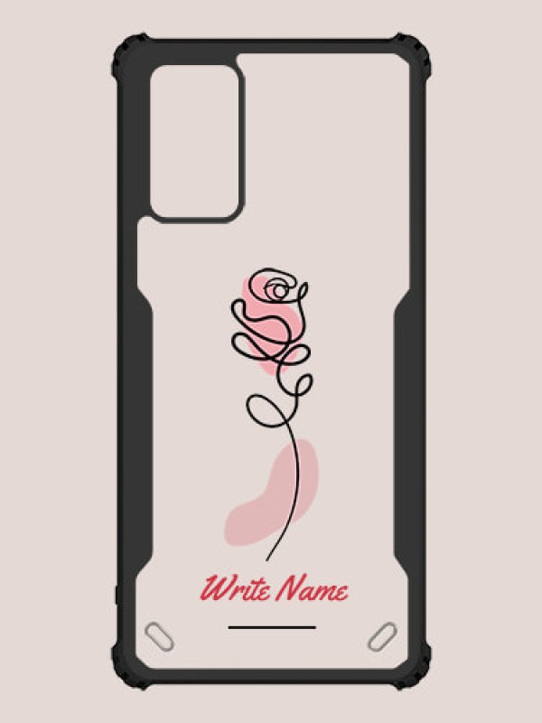Custom Galaxy Note 20 Custom Hybrid Mobile Phone Case With Rose Flower Design