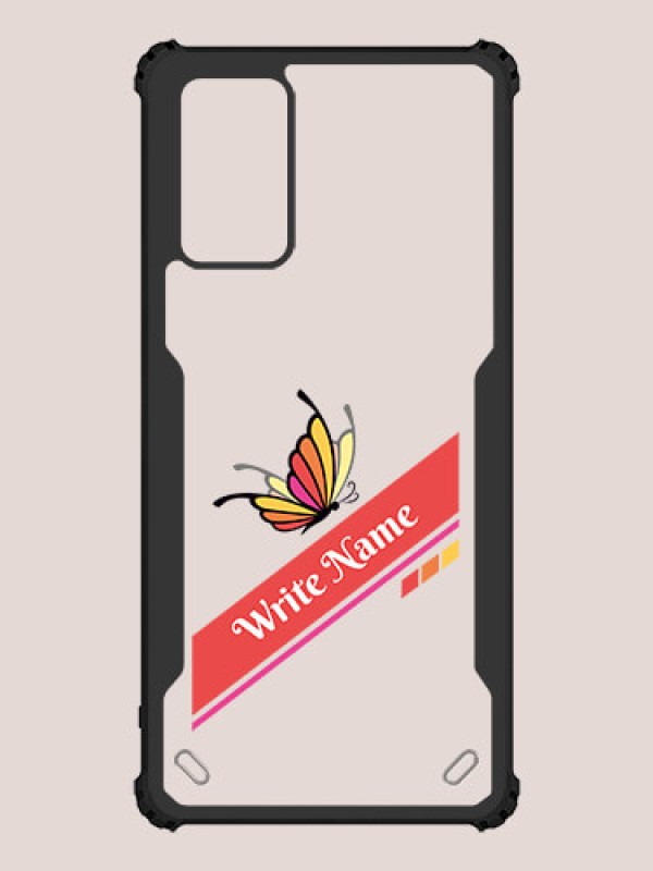 Custom Galaxy Note 20 Custom Hybrid Mobile Phone Case With Colorful Butterfly Design