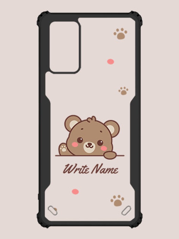 Custom Galaxy Note 20 Custom Hybrid Mobile Phone Case With Cute Bear Cub Design
