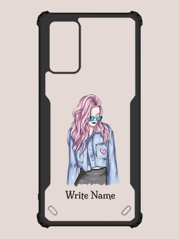 Custom Galaxy Note 20 Custom Hybrid Mobile Phone Case With Cool Girl Design