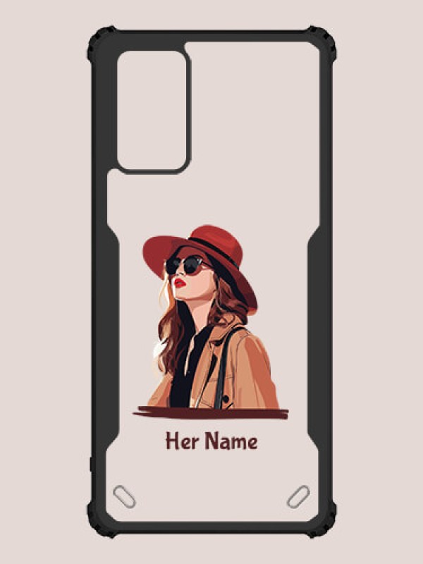 Custom Galaxy Note 20 Custom Hybrid Mobile Phone Case With Independent Woman Design