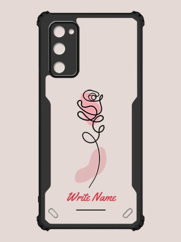 Custom Samsung Galaxy S20 FE 5G Custom Hybrid Mobile Phone Case With Rose Flower Design