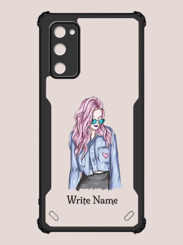 Custom Samsung Galaxy S20 FE 5G Custom Hybrid Mobile Phone Case With Cool Girl Design