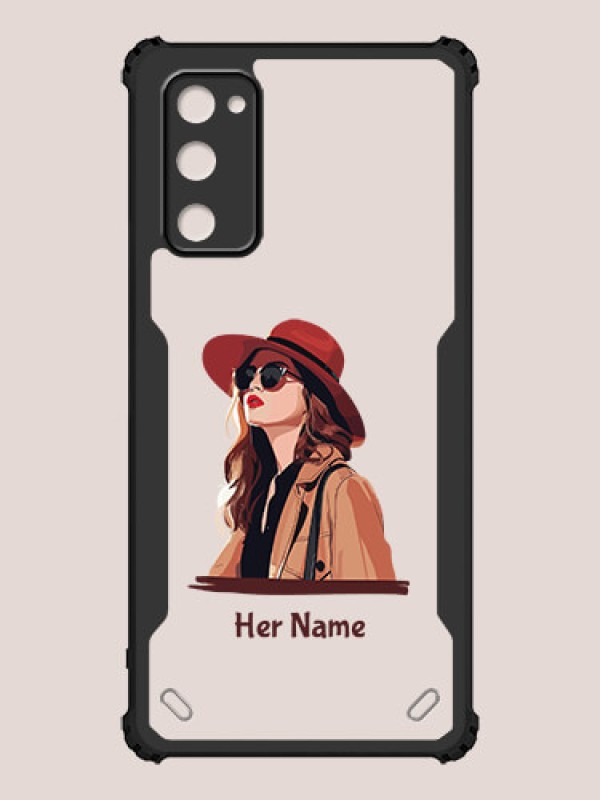 Custom Samsung Galaxy S20 FE 5G Custom Hybrid Mobile Phone Case With Independent Woman Design