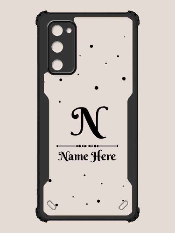 Custom Galaxy S20 FE Custom Hybrid Mobile Phone Case With Polka Dot Themed Design