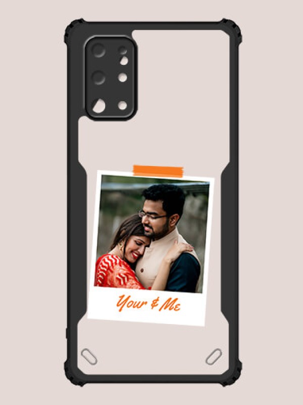 Custom Galaxy S20 Plus Custom Hybrid Mobile Phone Case With You and Me Themed Polaroid Picture Style Design