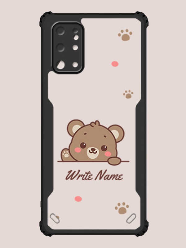 Custom Galaxy S20 Plus Custom Hybrid Mobile Phone Case With Cute Bear Cub Design