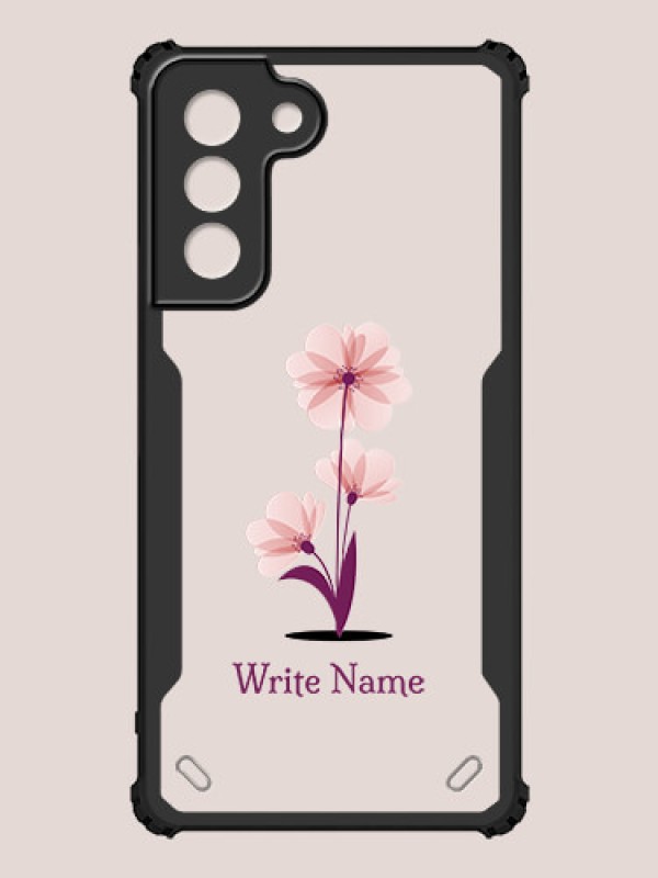 Custom Galaxy S21 FE 5G Custom Hybrid Mobile Phone Case With Flower Design