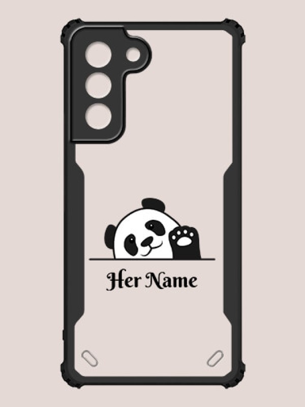 Custom Galaxy S21 FE 5G Custom Hybrid Mobile Phone Case With Cute Baby Panda Design