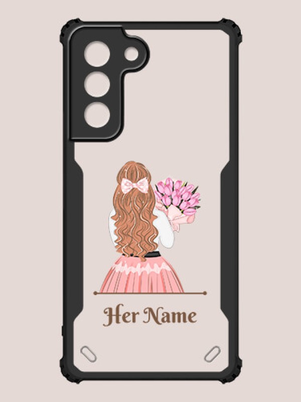 Custom Galaxy S21 FE 5G Custom Hybrid Mobile Phone Case With Beautiful Woman Design