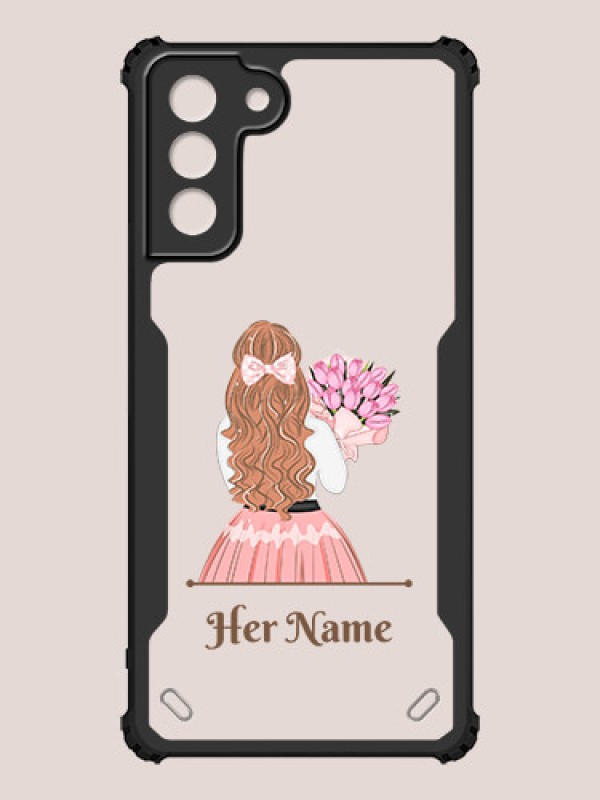 Custom Galaxy S21 Plus Custom Hybrid Mobile Phone Case With Beautiful Woman Design