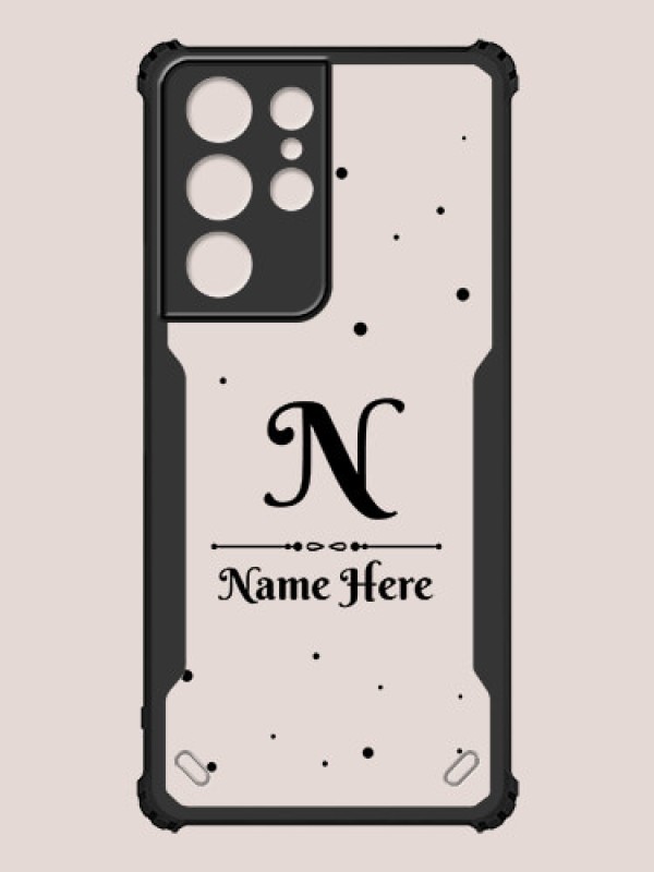 Custom Galaxy S21 Ultra Custom Hybrid Mobile Phone Case With Polka Dot Themed Design