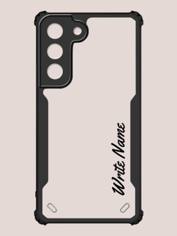 Custom Galaxy S22 5G Custom Hybrid Mobile Phone Case With Simple Text Design