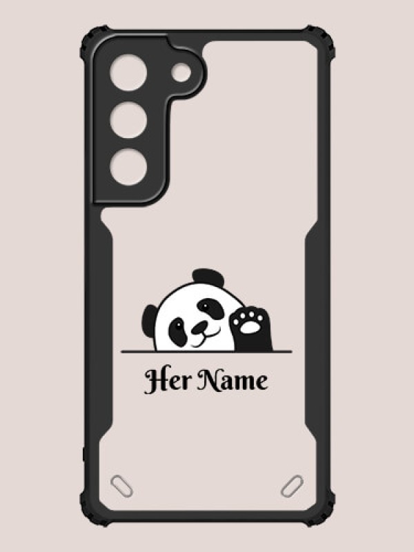 Custom Galaxy S22 5G Custom Hybrid Mobile Phone Case With Cute Baby Panda Design