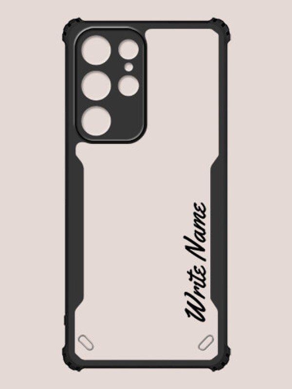 Custom Galaxy S22 Ultra 5G Custom Hybrid Mobile Phone Case With Simple Text Design