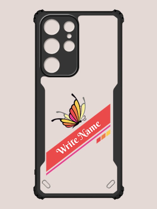 Custom Galaxy S22 Ultra 5G Custom Hybrid Mobile Phone Case With Colorful Butterfly Design