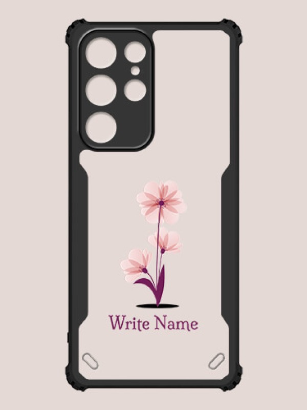 Custom Galaxy S22 Ultra 5G Custom Hybrid Mobile Phone Case With Flower Design