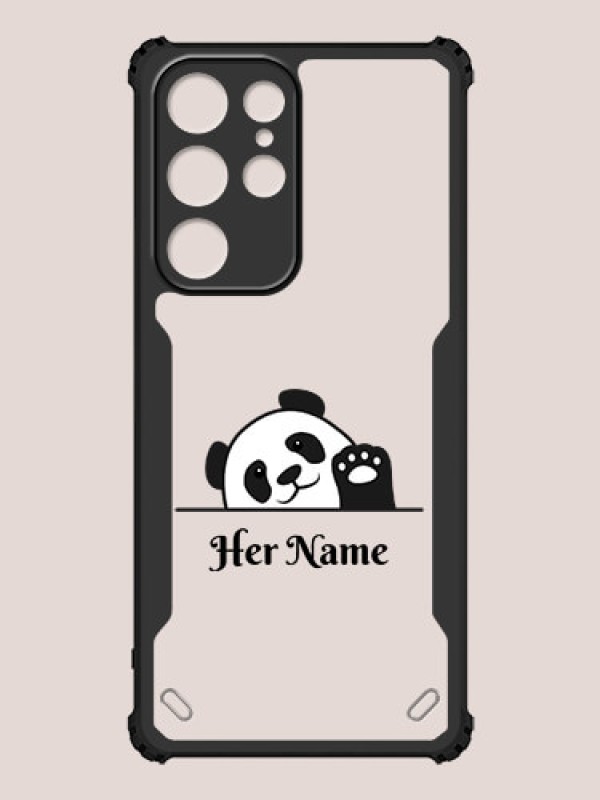 Custom Galaxy S22 Ultra 5G Custom Hybrid Mobile Phone Case With Cute Baby Panda Design