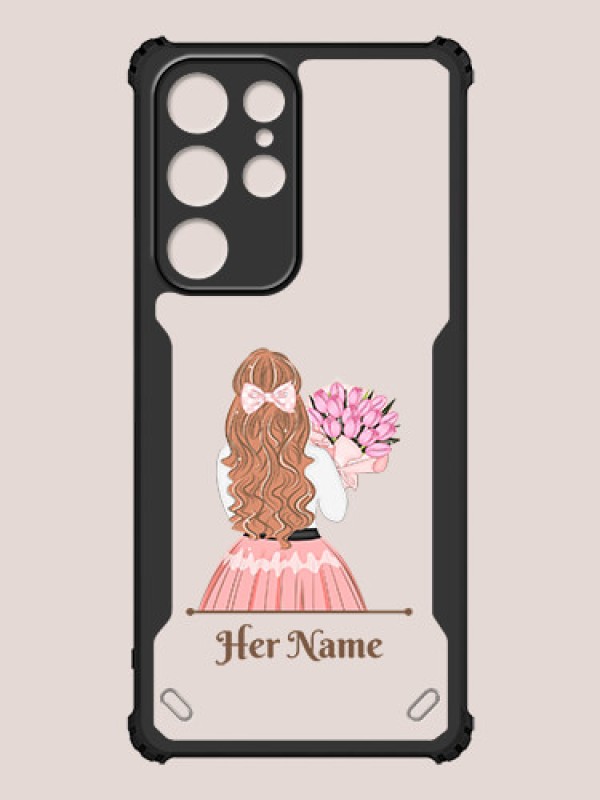Custom Galaxy S22 Ultra 5G Custom Hybrid Mobile Phone Case With Beautiful Woman Design