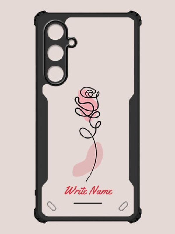 Custom Galaxy S23 FE 5G Custom Hybrid Mobile Phone Case With Rose Flower Design