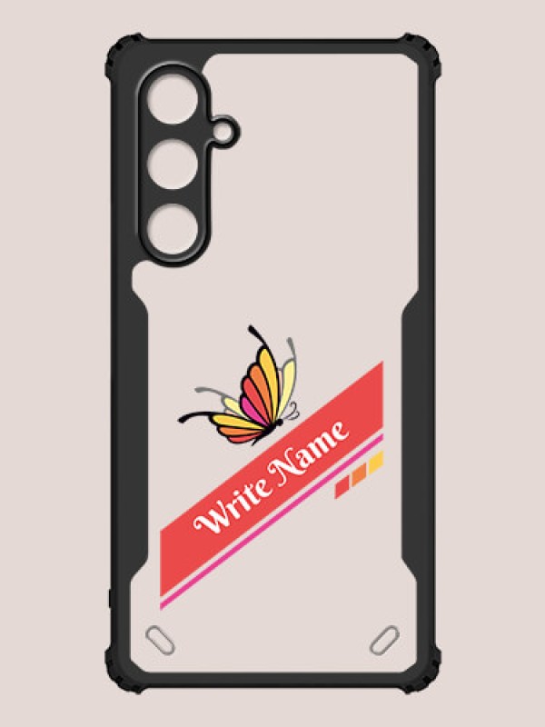 Custom Galaxy S23 FE 5G Custom Hybrid Mobile Phone Case With Colorful Butterfly Design