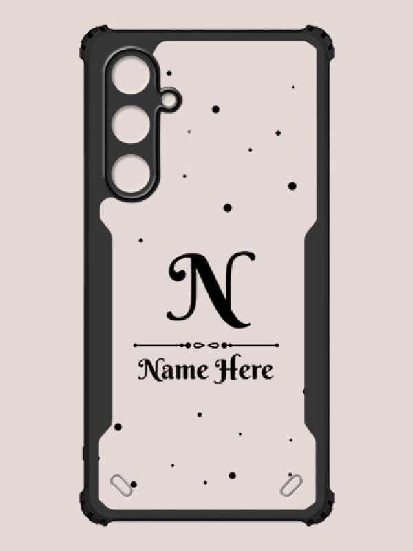 Custom Galaxy S23 FE 5G Custom Hybrid Mobile Phone Case With Polka Dot Themed Design