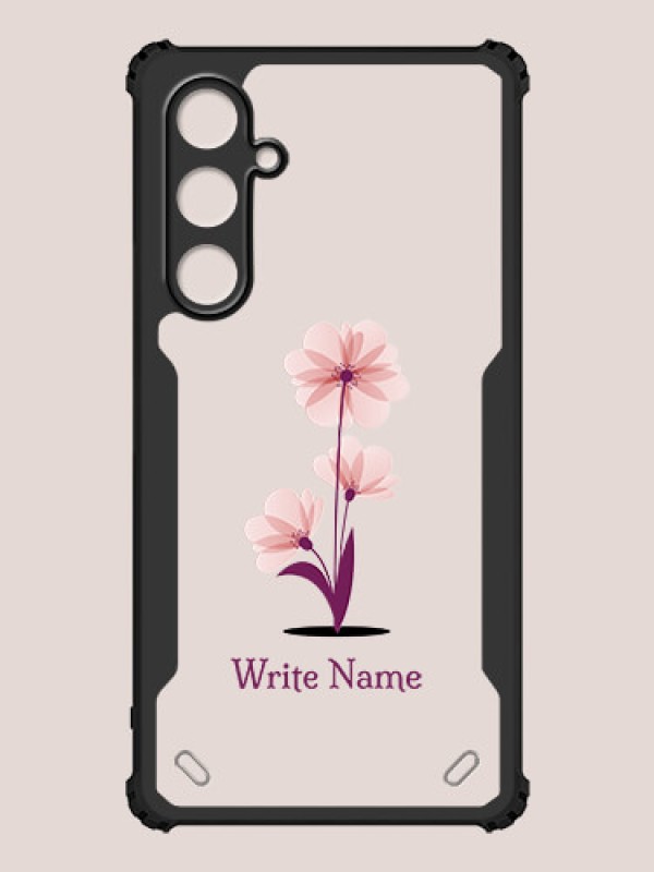 Custom Galaxy S23 FE 5G Custom Hybrid Mobile Phone Case With Flower Design
