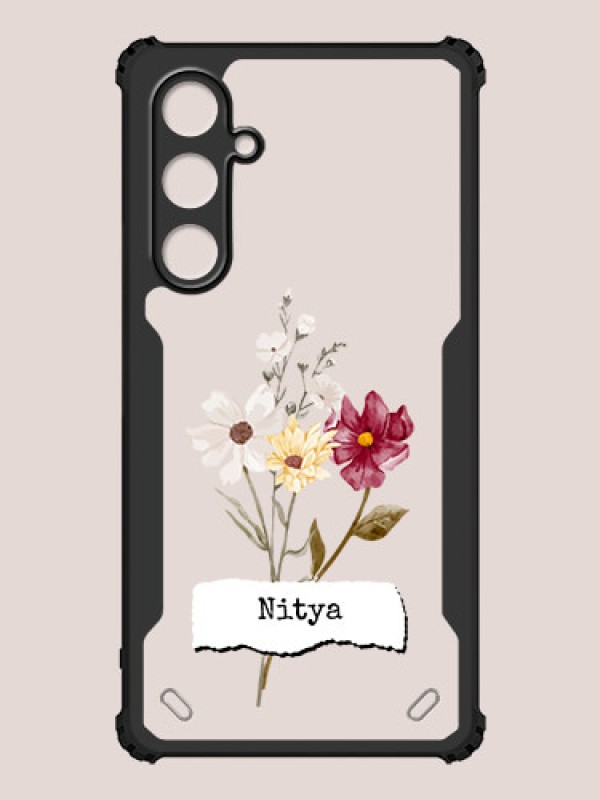 Custom Galaxy S23 FE 5G Custom Hybrid Mobile Phone Case With Beautiful Flowers Design