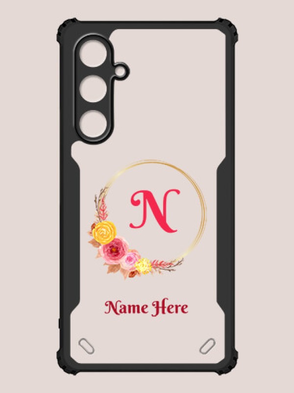 Custom Galaxy S23 FE 5G Custom Hybrid Mobile Phone Case With Wreath Themed Design