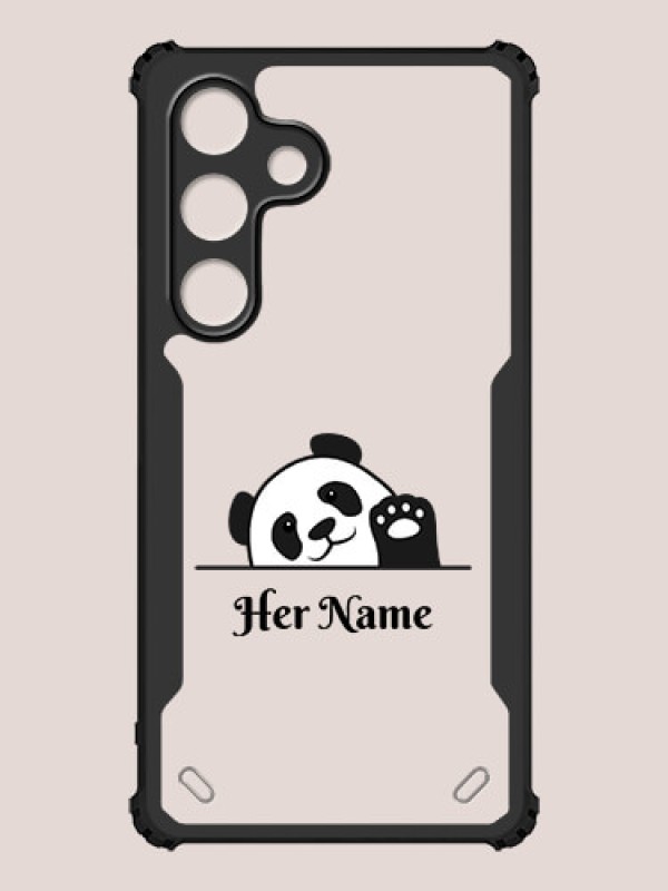 Custom Galaxy S24 5G Custom Hybrid Mobile Phone Case With Cute Baby Panda Design