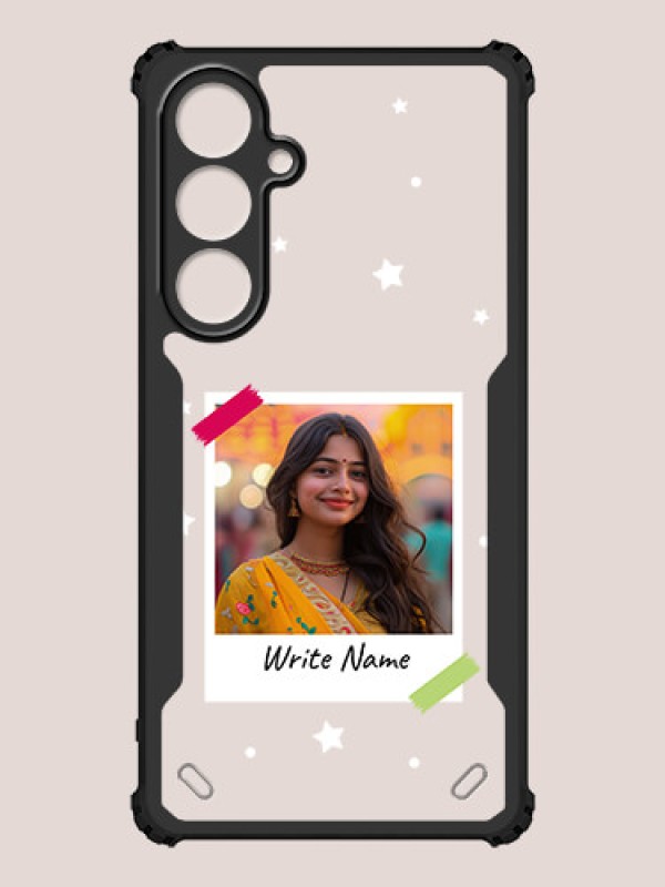 Custom Galaxy S24 FE 5G Custom Hybrid Mobile Phone Case With Polaroid Picture Style Design