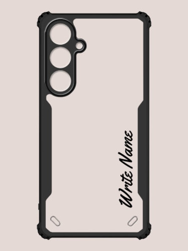Custom Galaxy S24 FE 5G Custom Hybrid Mobile Phone Case With Simple Text Design