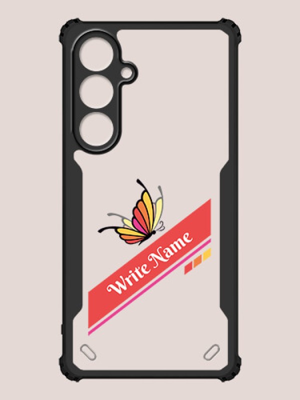 Custom Galaxy S24 FE 5G Custom Hybrid Mobile Phone Case With Colorful Butterfly Design