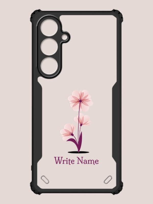 Custom Galaxy S24 FE 5G Custom Hybrid Mobile Phone Case With Flower Design