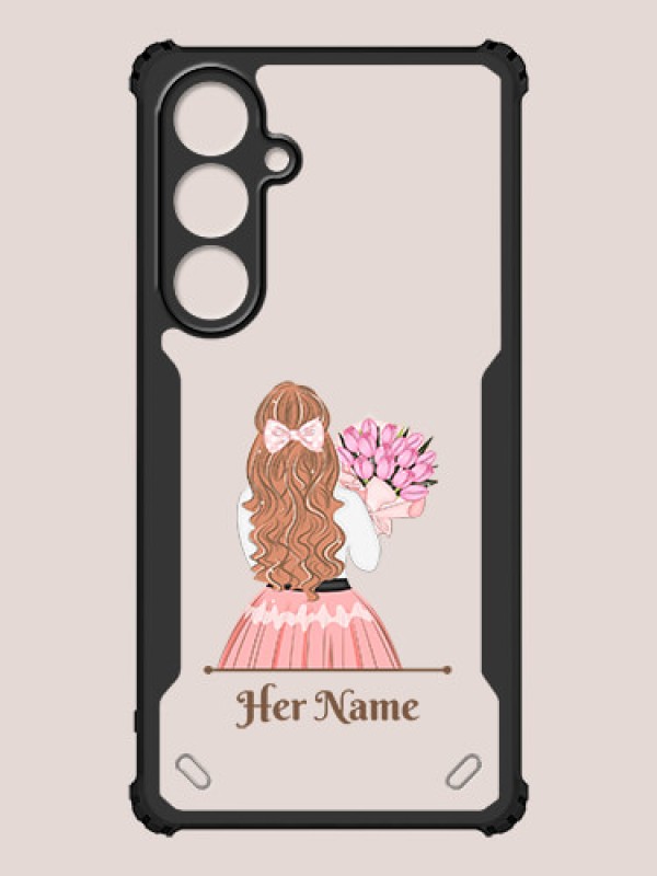 Custom Galaxy S24 FE 5G Custom Hybrid Mobile Phone Case With Beautiful Woman Design