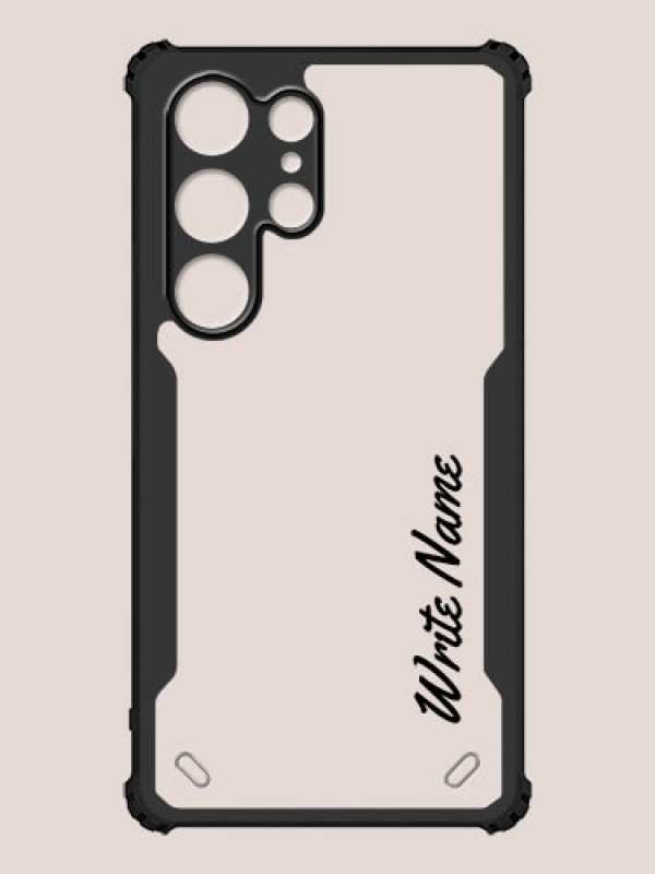 Custom Galaxy S24 Ultra 5G Custom Hybrid Mobile Phone Case With Simple Text Design