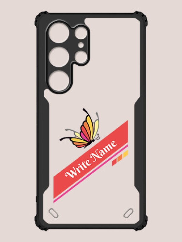Custom Galaxy S24 Ultra 5G Custom Hybrid Mobile Phone Case With Colorful Butterfly Design