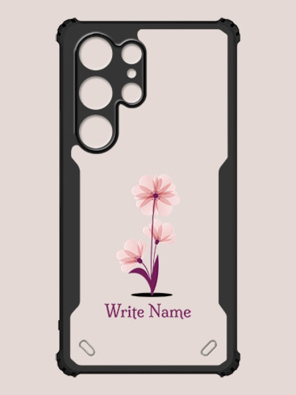 Custom Galaxy S24 Ultra 5G Custom Hybrid Mobile Phone Case With Flower Design