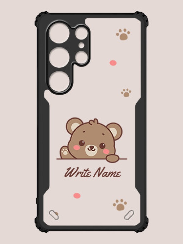 Custom Galaxy S24 Ultra 5G Custom Hybrid Mobile Phone Case With Cute Bear Cub Design