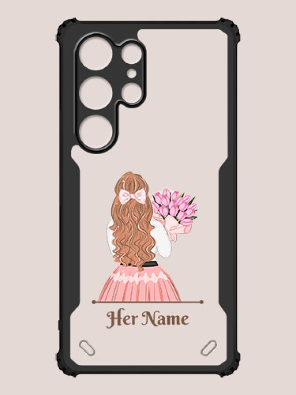 Custom Galaxy S24 Ultra 5G Custom Hybrid Mobile Phone Case With Beautiful Woman Design