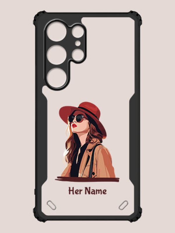 Custom Galaxy S24 Ultra 5G Custom Hybrid Mobile Phone Case With Independent Woman Design