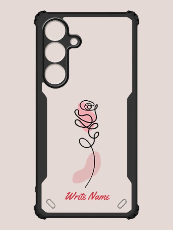 Custom Galaxy S25 5G Custom Hybrid Mobile Phone Case With Rose Flower Design