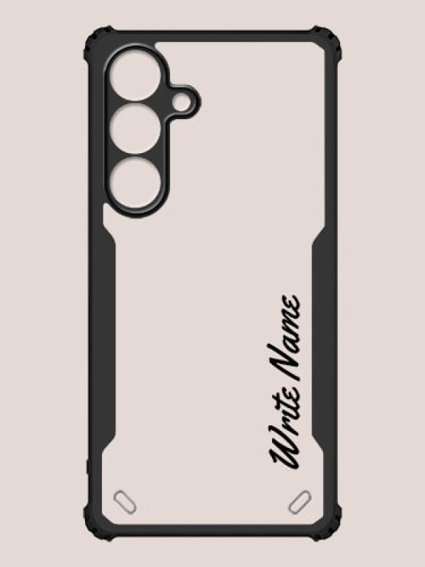 Custom Galaxy S25 5G Custom Hybrid Mobile Phone Case With Simple Text Design