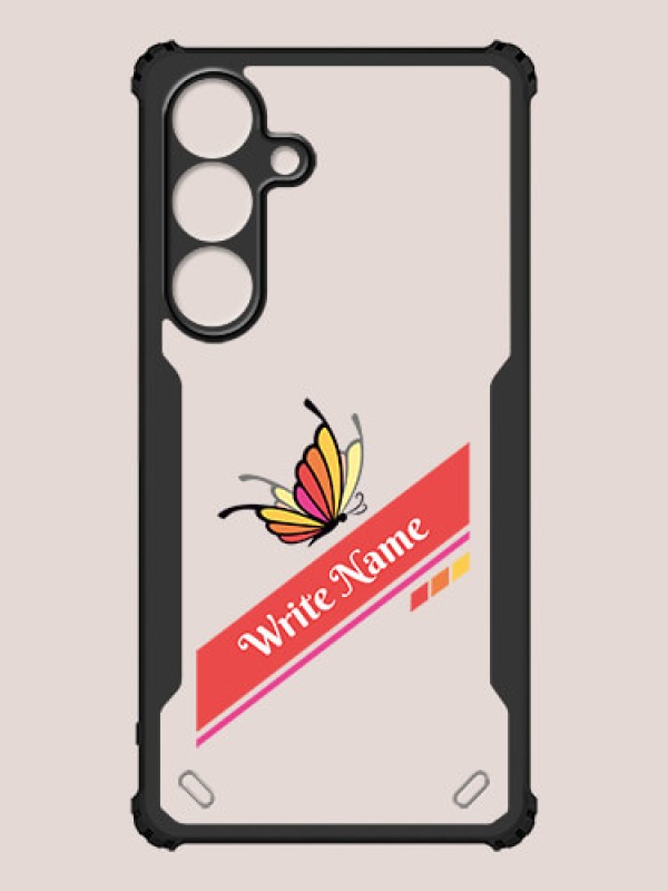 Custom Galaxy S25 5G Custom Hybrid Mobile Phone Case With Colorful Butterfly Design