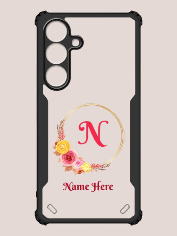 Custom Galaxy S25 5G Custom Hybrid Mobile Phone Case With Wreath Themed Design