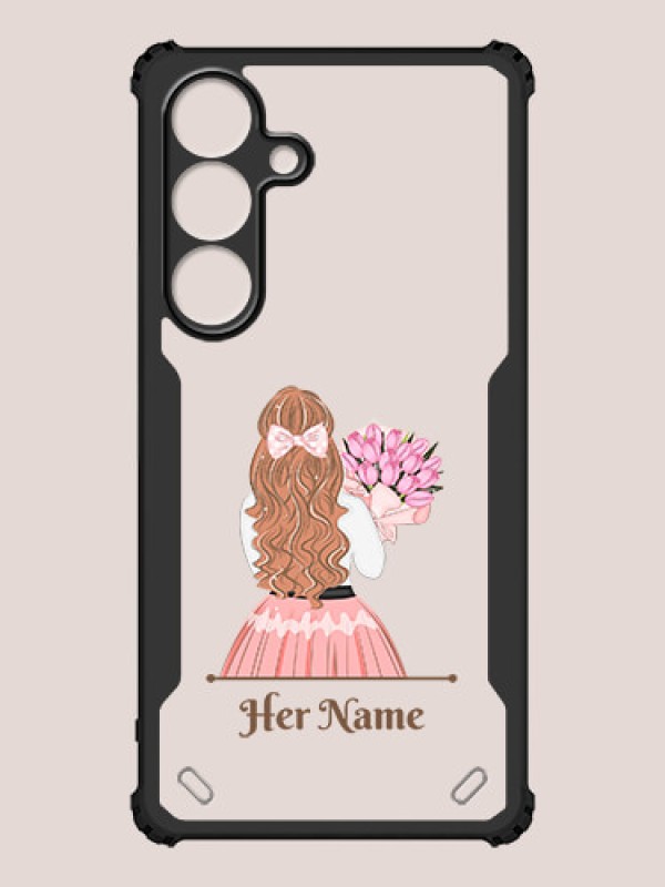 Custom Galaxy S25 5G Custom Hybrid Mobile Phone Case With Beautiful Woman Design