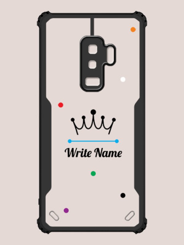 Custom Galaxy S9 Plus Custom Hybrid Mobile Phone Case With The King Design