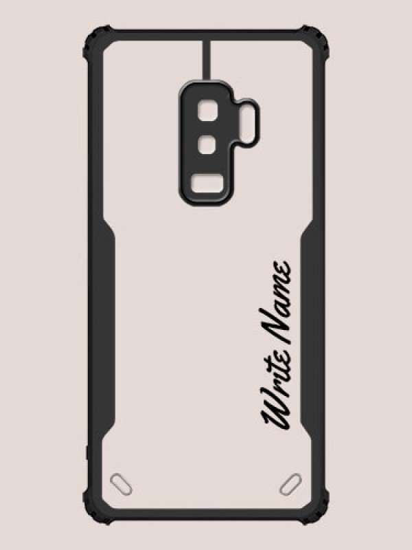 Custom Galaxy S9 Plus Custom Hybrid Mobile Phone Case With Simple Text Design