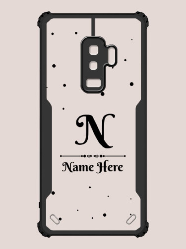 Custom Galaxy S9 Plus Custom Hybrid Mobile Phone Case With Polka Dot Themed Design